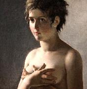 Pierre-Narcisse Guerin Jeune fille en buste oil painting on canvas